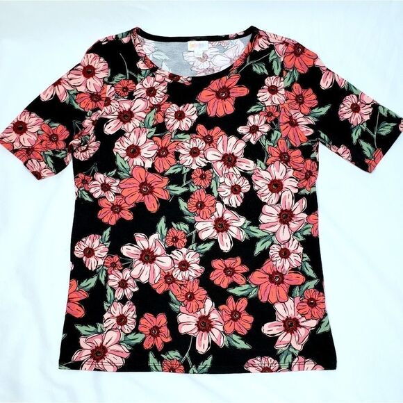 LuLaRoe | Floral Print Tee - Picture 1 of 4